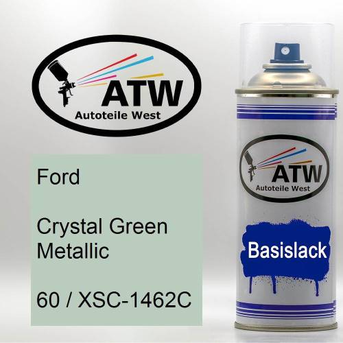 Ford, Crystal Green Metallic, 60 / XSC-1462C: 400ml Sprühdose, von ATW Autoteile West.